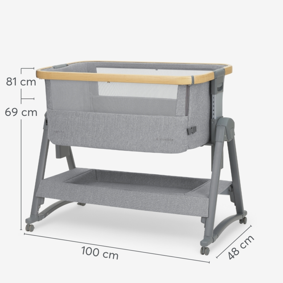 KIKKA BOO Kolevka NANNA 2 premium sa funkcijom ljuljanja grey dimenzije kolevke kikka boo nanna 2 premium