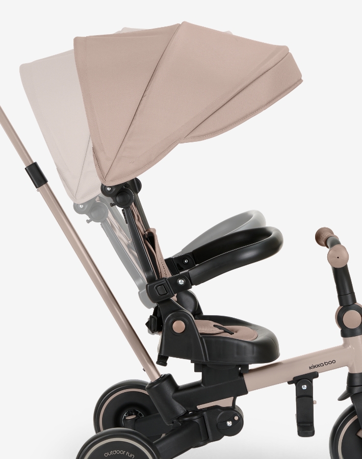 KIKKA BOO Tricikl ALUMA 8in1 grey tricikl aluma 8in1 — okretno sedište i podesiv naslon