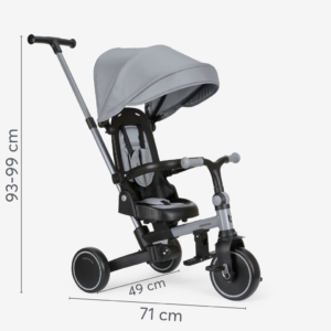 KIKKA BOO Tricikl ALUMA 8in1 grey dimenzije tricikla kikka boo aluma 8in1