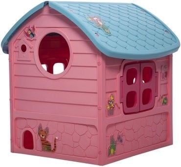 Velika kućica za decu – svetlo pink Velika plastična kućica za decu u svetlo pink boji