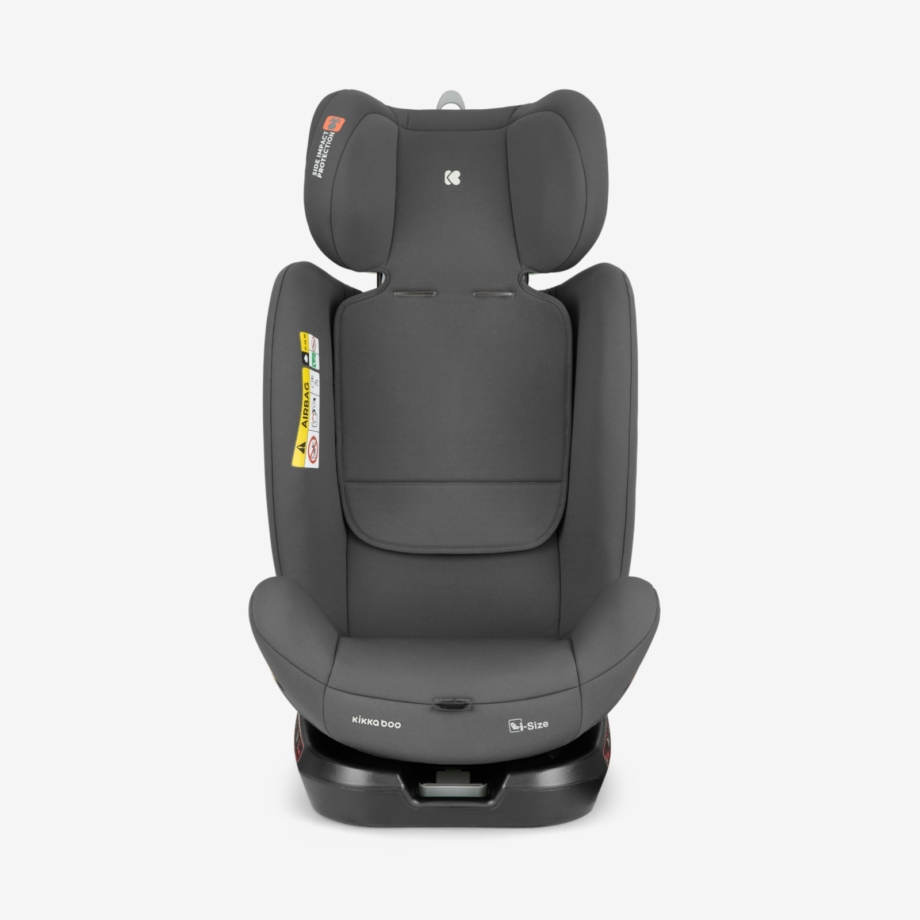 Autosedište I-Moove 2 dark grey iz drugog ugla, sa ISOFIX nogicama
