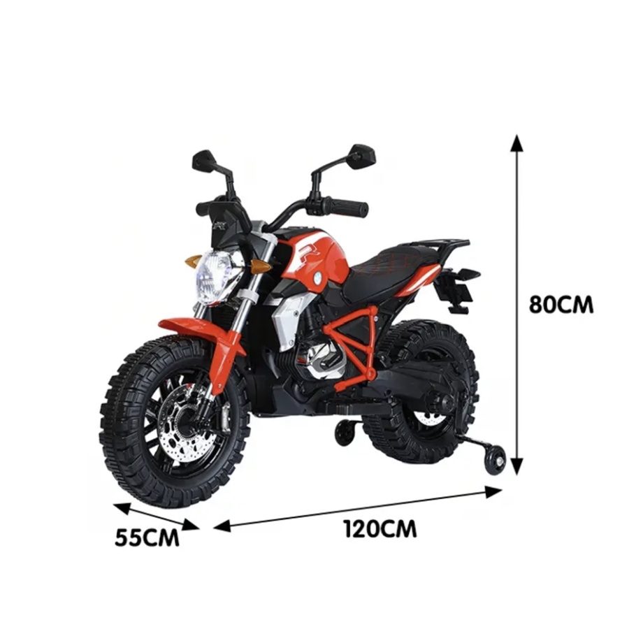 Crosilica-cross motor za decu na akumulator beli 2 × 6 V 3+ godine dimenzije motora crosilica za decu na akumulator