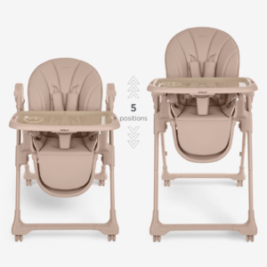 KIKKA BOO Hranilica PASTELLO 3 premium beige Hranilica Pastello 3 premium beige – visina podesiva u pet nivoa
