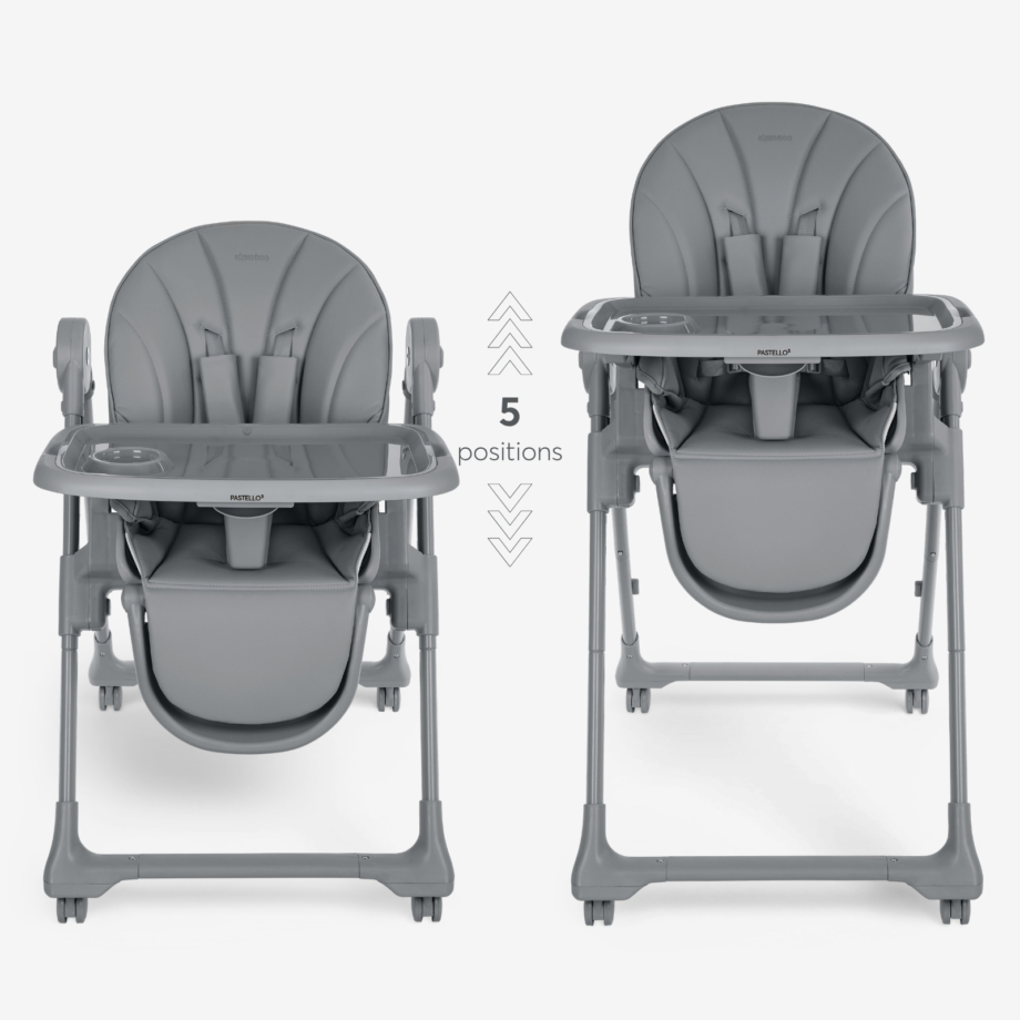 KIKKA BOO Hranilica PASTELLO 3 premium grey Hranilica Pastello 3 premium grey – visina podesiva u pet nivoa