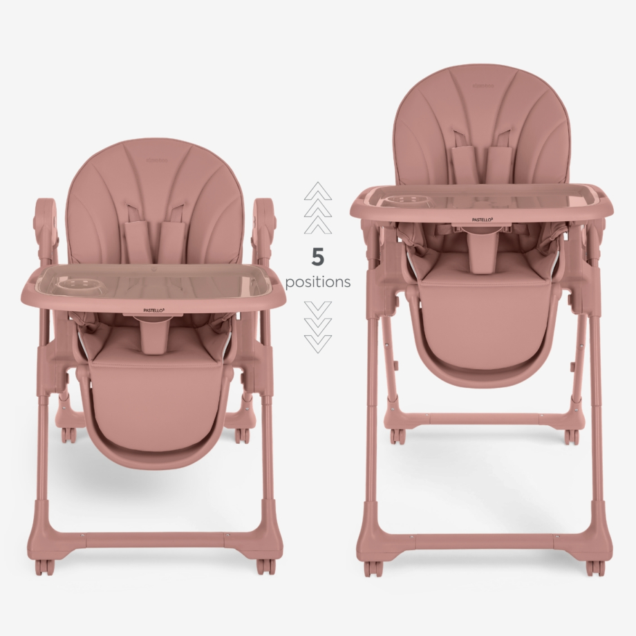 KIKKA BOO Hranilica PASTELLO 3 premium pink Hranilica Pastello 3 premium pink – visina podesiva u pet nivoa