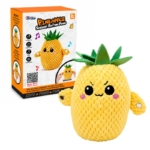 Interaktivna plišana igračka ananas za bebe, visina 16,5 cm