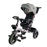 Tricikl sivi 6017 – dečiji tricikl na tri točka sa pedalama