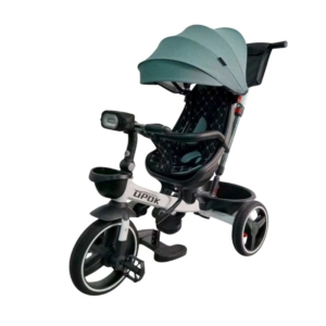 Tricikl zeleni 6017 – dečiji tricikl na tri točka sa pedalama