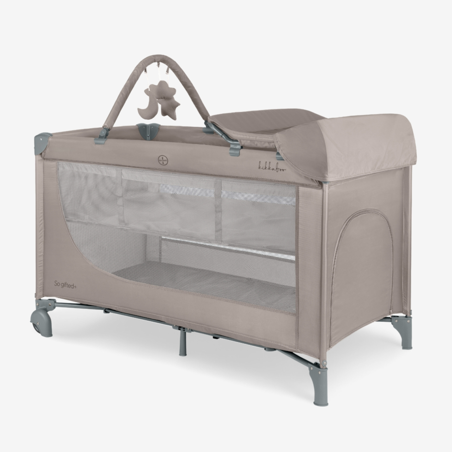 Krevetac So Gifted PLUS 2 nivoa beige Krevetac Kikka Boo So Gifted PLUS 2 nivoa sa pultom beige