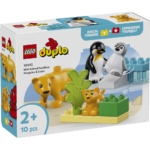 LEGO DUPLO Porodice divljih životinja: pingvini i lavovi