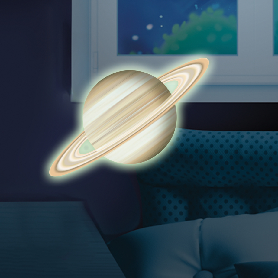 Svetleći Saturn Buki — postavljanje na plafon dečije sobe
