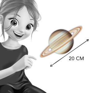 Svetleći Saturn Buki — pakovanje sa lepljivom trakom