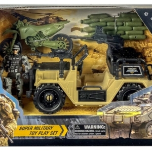 Vojni set – vojni motor i vojni automobil za igru