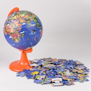 GLOBUS+100PCS PUZZLE 15CM NA SRPSKOM JEZIKU 481521 - Slika 1