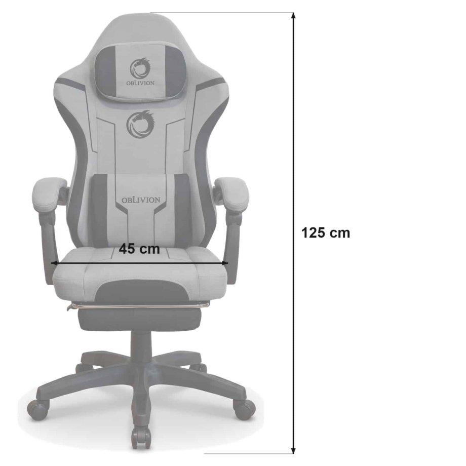 Gejmerska stolica Oblivion PHANTOM siva Gejmerska stolica Oblivion PHANTOM siva