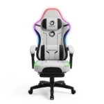 Gejmerska stolica svetleca Oblivion PHANTOM svetlo siva RGB