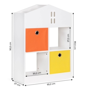 Drvena decija polica organizer 03A ECOTOYS - Slika 6
