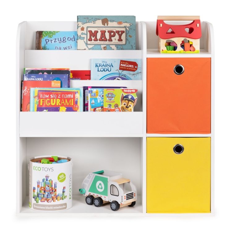 Drvena decija polica organizer sa policama 02A ECOTOYS Drvena decija polica organizer sa policama 02A ECOTOYS
