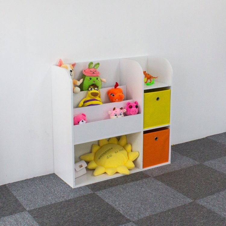 Drvena decija polica organizer sa policama 02A ECOTOYS Drvena decija polica organizer sa policama 02A ECOTOYS