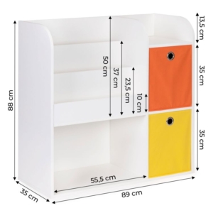Drvena decija polica organizer sa policama 02A ECOTOYS Drvena decija polica organizer sa policama 02A ECOTOYS - Slika 5