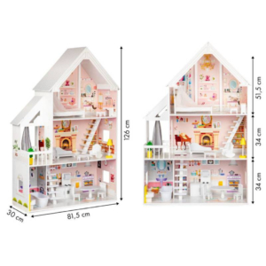 DRVENA KUĆICA ZA LUTKE XXL FOR DOLLS RESIDENCE - Slika 4