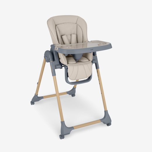 kikka boo hranilica olive 2 premium wood dekor beige višepoložajna hranilica za bebe