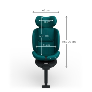 KINDERKRAFT AUTO SEDISTE I-360 2 PLUS i size 40-150cm GREEN - Slika 4