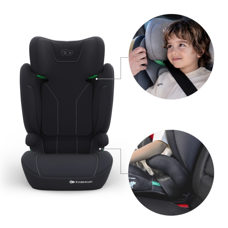 KINDERKRAFT AUTOSEDISTE I-SPARK 2 PLUS I SIZE BLACK KINDERKRAFT AUTOSEDISTE I-SPARK 2 PLUS I SIZE BLACK