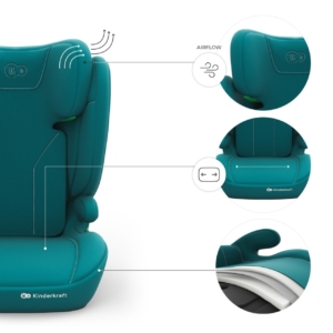 KINDERKRAFT AUTOSEDISTE I-SPARK 2 PLUS I SIZE GREEN KINDERKRAFT AUTOSEDISTE I-SPARK 2 PLUS I SIZE GREEN - Slika 3