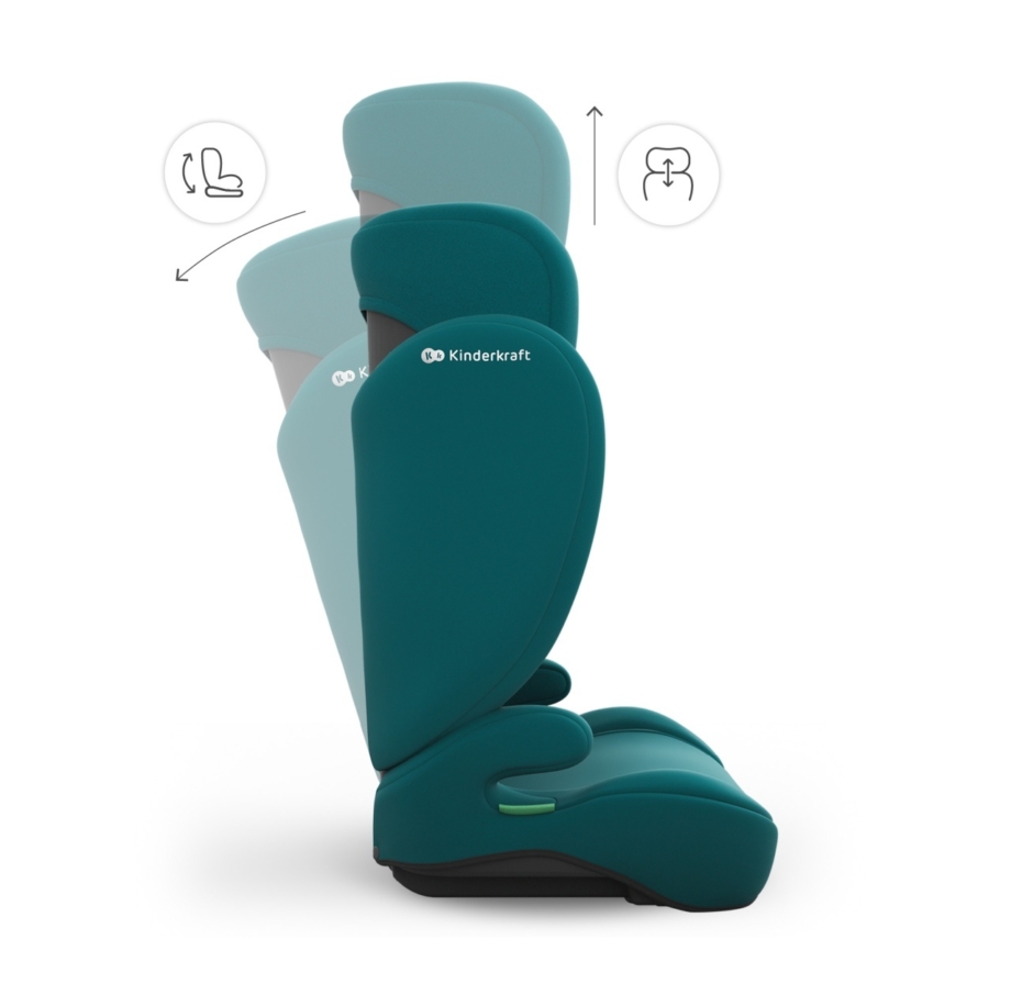 KINDERKRAFT AUTOSEDISTE I-SPARK 2 PLUS I SIZE GREEN KINDERKRAFT AUTOSEDISTE I-SPARK 2 PLUS I SIZE GREEN