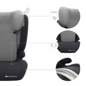 KINDERKRAFT AUTOSEDISTE I-SPARK 2 PLUS I SIZE GREY KINDERKRAFT AUTOSEDISTE I-SPARK 2 PLUS I SIZE GREY - Slika 3