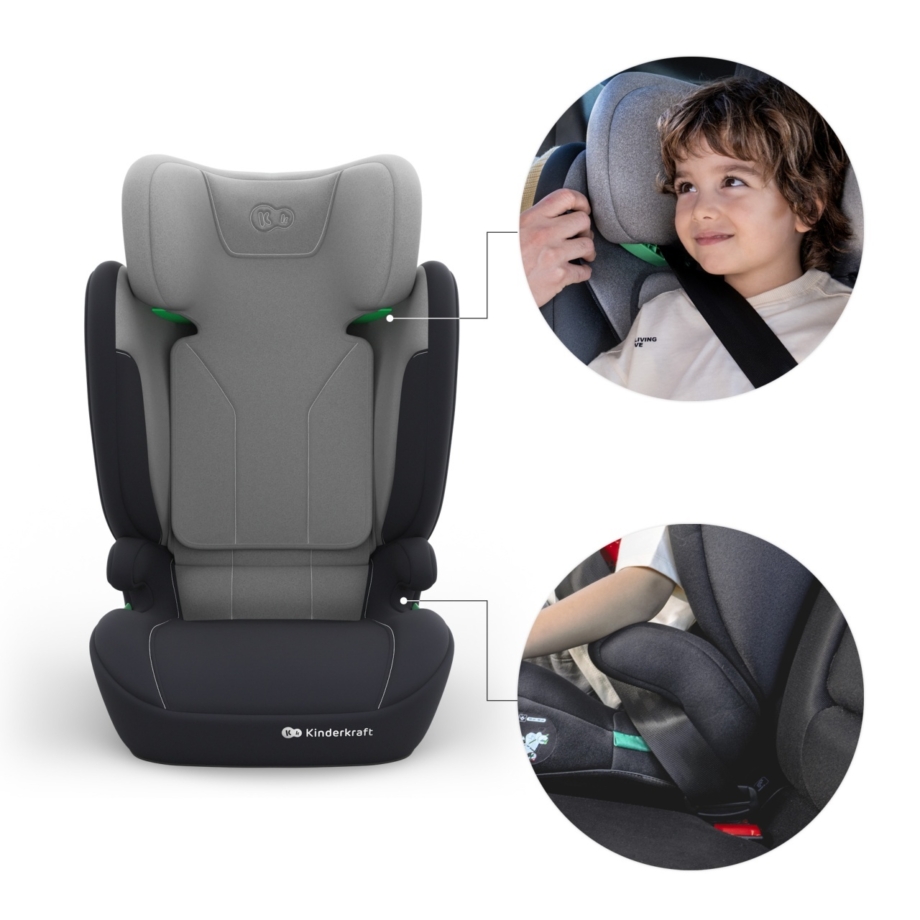 KINDERKRAFT AUTOSEDISTE I-SPARK 2 PLUS I SIZE GREY KINDERKRAFT AUTOSEDISTE I-SPARK 2 PLUS I SIZE GREY