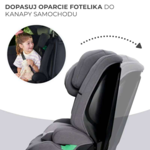 KINDERKRAFT AUTOSEDISTE SAFETY FIX2 I-SIZE 76-150CM GREY - Slika 4