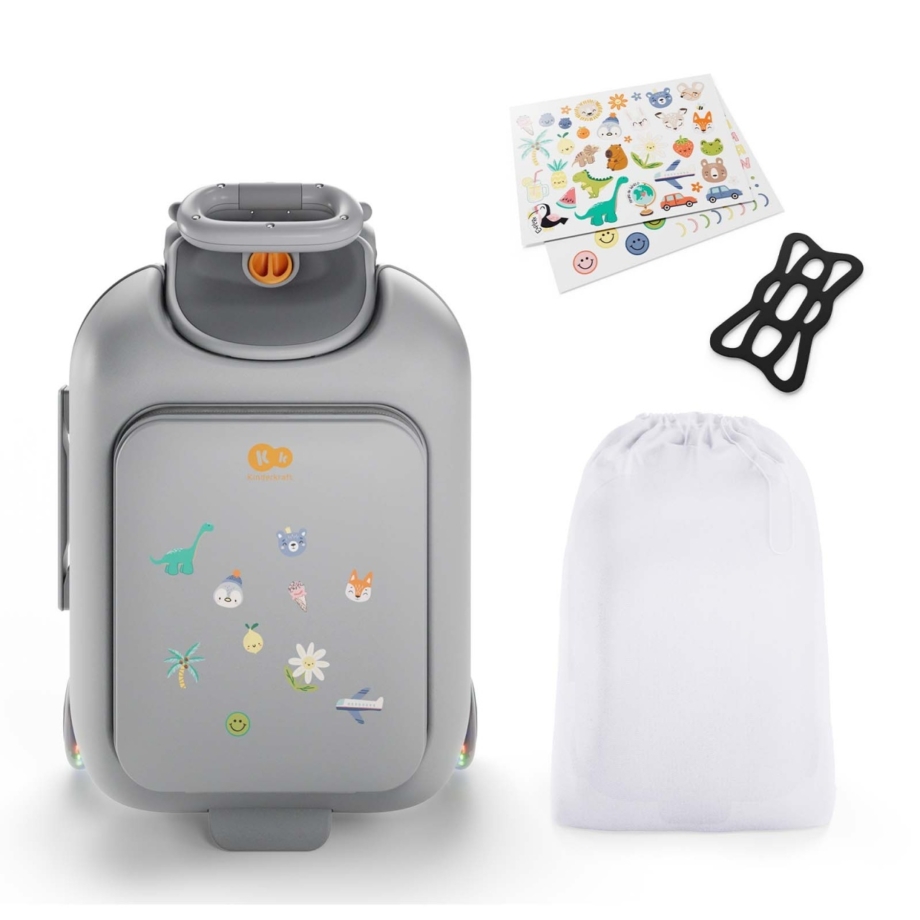KINDERKRAFT DEČIJI KOFER 2U1 SA SEDIŠTEM CABBY GREY