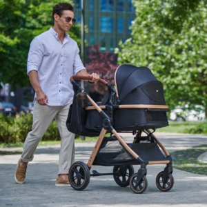 KINDERKRAFT ESME PRO KOLICA ZA BEBE 3U1 SAND BEIGE - Slika 2