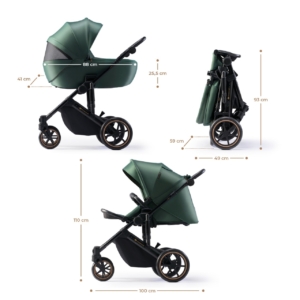 KINDERKRAFT KOLICA 3U1 PRIME 2 PRO GREEN - Slika 4