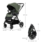 KINDERKRAFT KOLICA YOXI MYSTIC GREEN