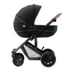 KINDERKRAFT KOLICA ZA BEBE 3U1 PRIME MINK PRO BLACK