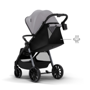 KINDERKRAFT KOLICA ZA BEBE GRANDE 2 GRAY - Slika 5