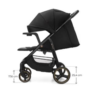 KINDERKRAFT KOLICA ZA BEBE SA TACNOM TRIG 3 BLACK - Slika 4