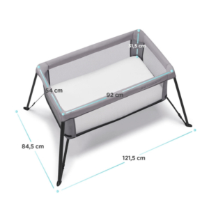 KINDERKRAFT PRENOSIVI KREVETAC MOVI WOOD GREY KINDERKRAFT PRENOSIVI KREVETAC MOVI WOOD GREY - Slika 1