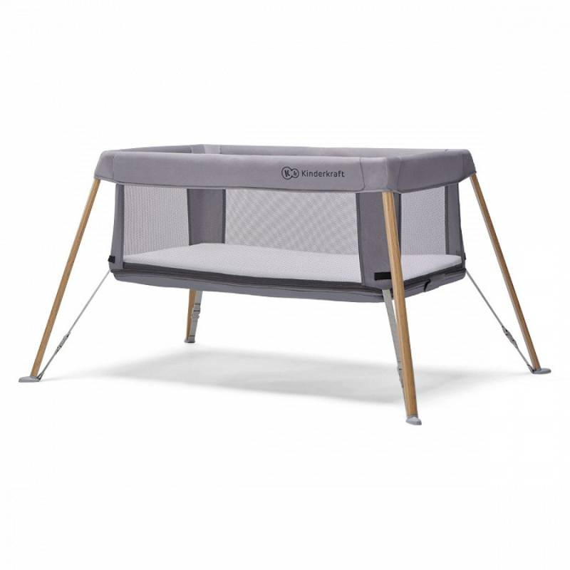 KINDERKRAFT PRENOSIVI KREVETAC MOVI WOOD GREY KINDERKRAFT PRENOSIVI KREVETAC MOVI WOOD GREY