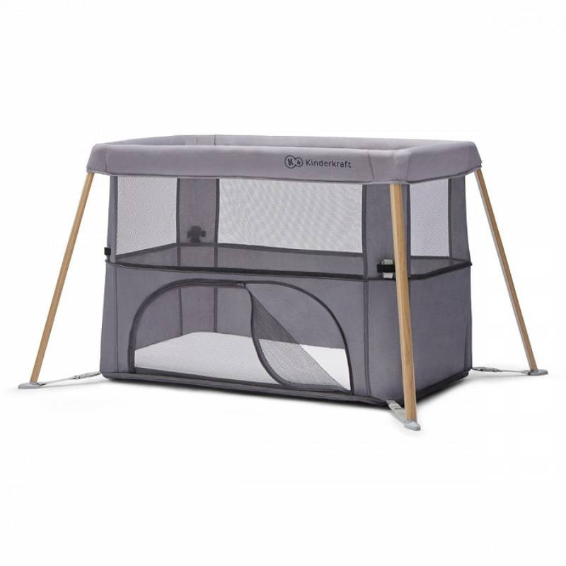 KINDERKRAFT PRENOSIVI KREVETAC MOVI WOOD GREY KINDERKRAFT PRENOSIVI KREVETAC MOVI WOOD GREY