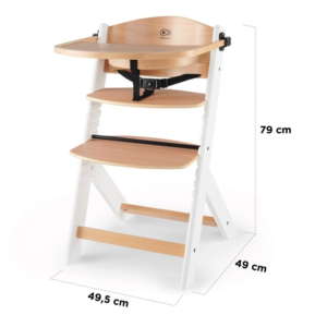 KINDERKRAFT STOLICA ZA HRANJENJE 2U1 ENOCK FULL GREY - Slika 5