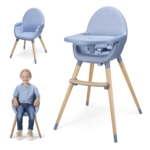 KINDERKRAFT STOLICA ZA HRANJENJE 2U1 FINI 2 NORDIC BREEZE