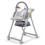 KINDERKRAFT STOLICA ZA HRANJENJE LASTREE GREY