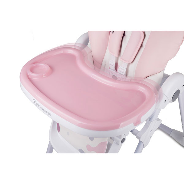 KINDERKRAFT STOLICA ZA HRANJENJE YUMMY PINK KINDERKRAFT STOLICA ZA HRANJENJE YUMMY PINK