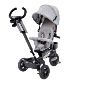KINDERKRAFT TRICIKL AVEO 2U1 LIGHT GREY - Slika 2