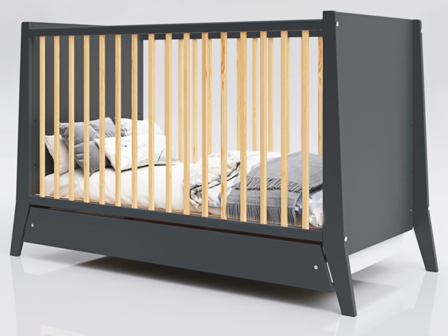 LETTINO COSMO KREVETAC 120X60 ANTRACIT PINE + FIOKA LETTINO COSMO KREVETAC 120X60 ANTRACIT PINE + FIOKA