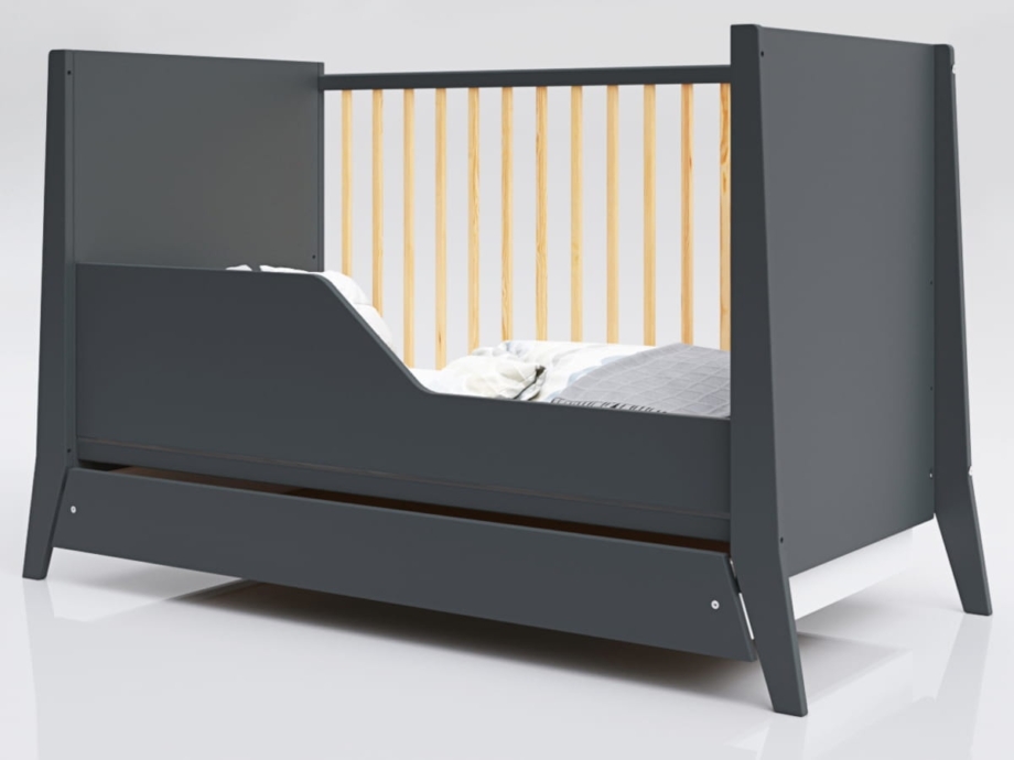 LETTINO COSMO KREVETAC 120X60 ANTRACIT PINE + FIOKA LETTINO COSMO KREVETAC 120X60 ANTRACIT PINE + FIOKA